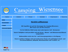 Tablet Screenshot of camping-wiesensee.de